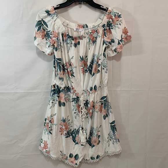 Ardene Basic Womens NWOT Floral Off the Shoulder Shorts Romper Size Small - Picture 1 of 6